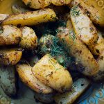 Smażone ziemniaki w sosie Chermoula